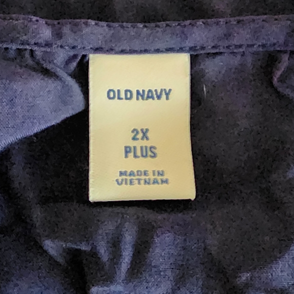 Old Navy 100% Rayon Blue V Neck Dress Plus Size 2X - Picture 6 of 8